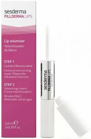 Система для увеличения объема губ (бальзам + крем-активатор) Fillderma Lips Lip Volumizer 6 Мл+ 6 Мл